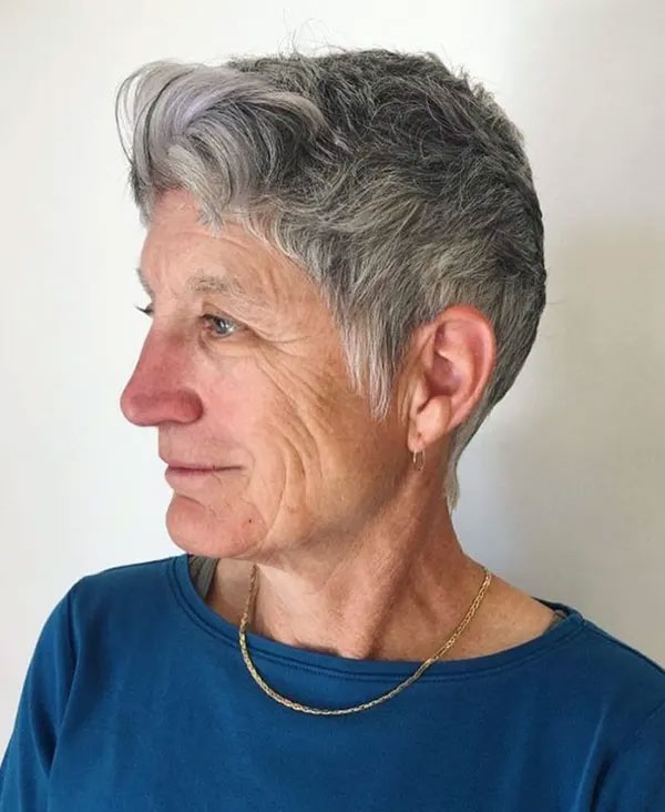 Short Gray Haircuts Over 60
